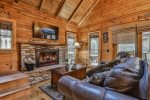 True Wood Burning Fireplace